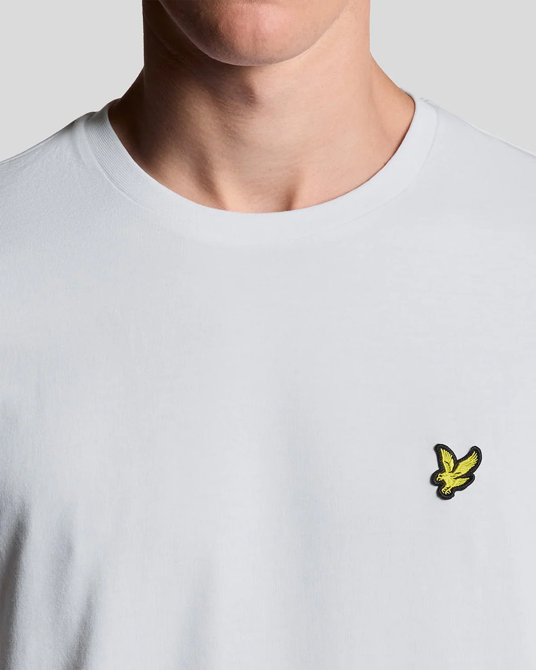 Lyle & Scott White Cotton Crew Neck T-Shirt