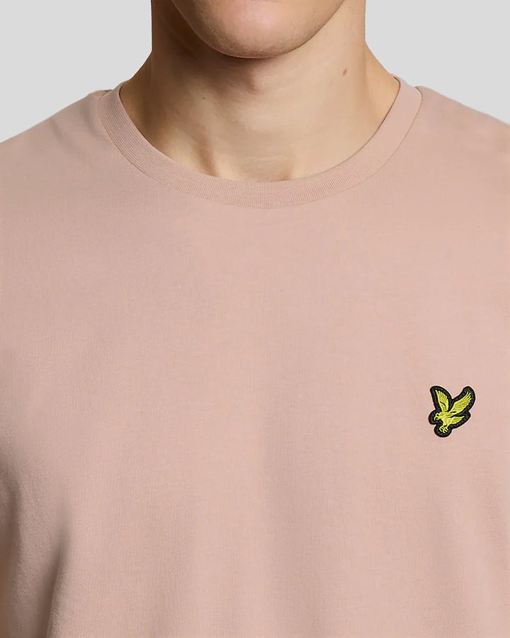 Lyle & Scott Pink Cotton Crew Neck T-Shirt