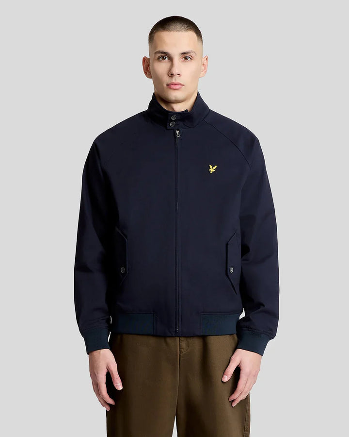 Lyle & Scott Dark Navy Cotton Harrington Jacket