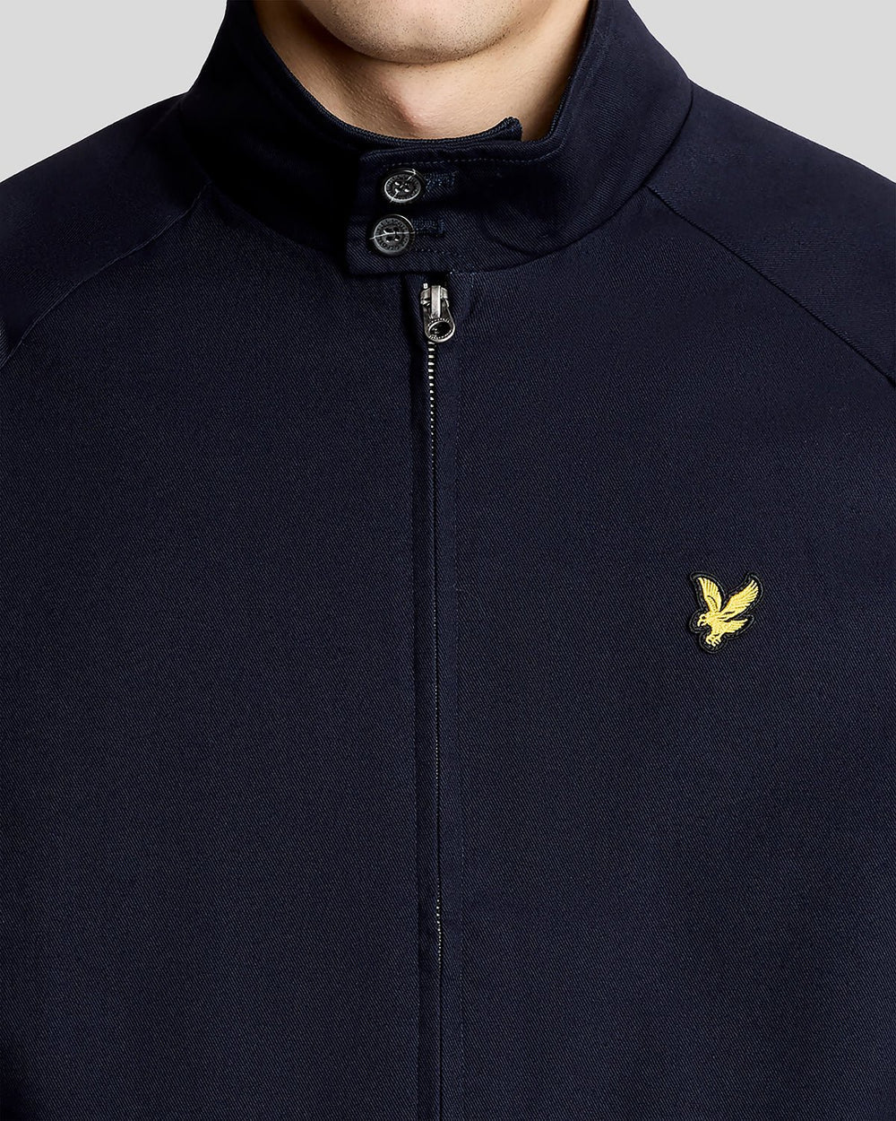 Lyle & Scott Dark Navy Cotton Harrington Jacket