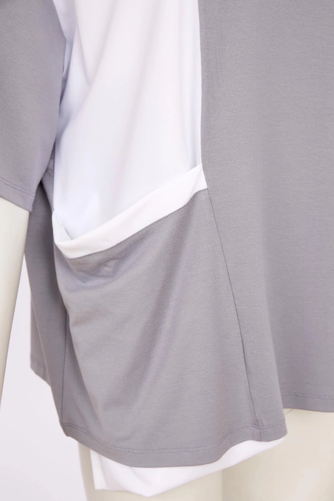 NAYA Dove Grey White Mixed Panel Top