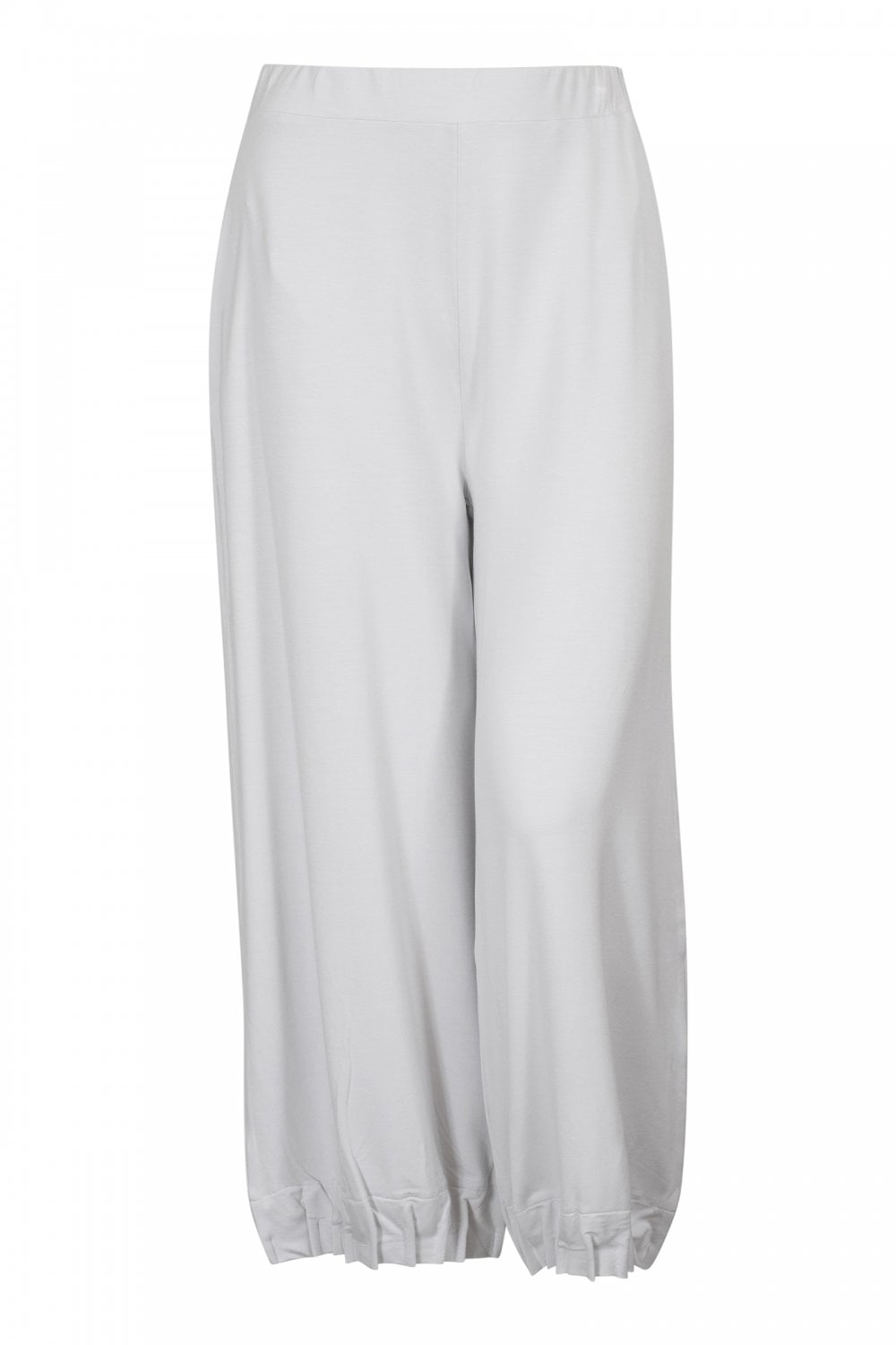Naya Wide Leg Trouser with Tuck Hem Detail